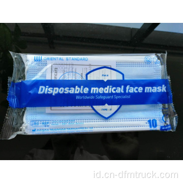 3 lapis masker sekali pakai (non medis)